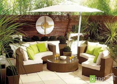 مدل مبلمان مناسب حیاط و باغ در خارج از خانه و هوای آزاد