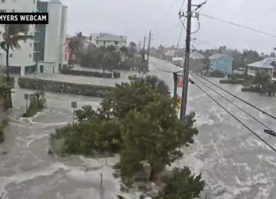 تایم لپس طوفان ایان در فلوریدا