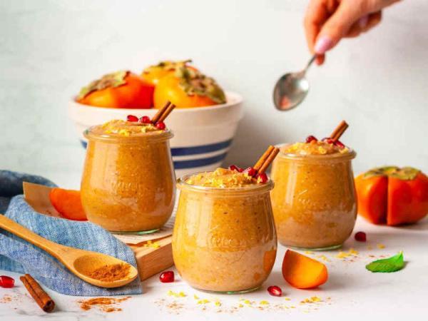 طرز تهیه میلک شیک خرمالو ، چطور شیک با بافت کرمی درست کنم؟